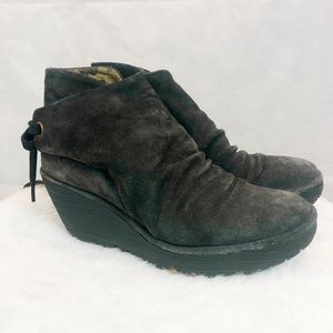 Fly London Suede Yebi Booties